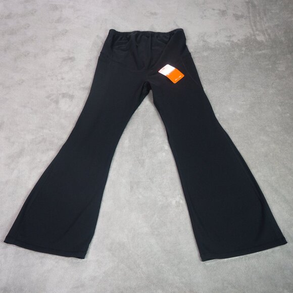 Joyspels Maternity Flare Yoga Pants Bootcut Leggings Black NWT Medium High Waist - Picture 5 of 12